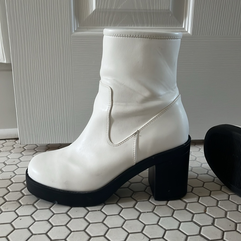 Urban Outfitters White Booties